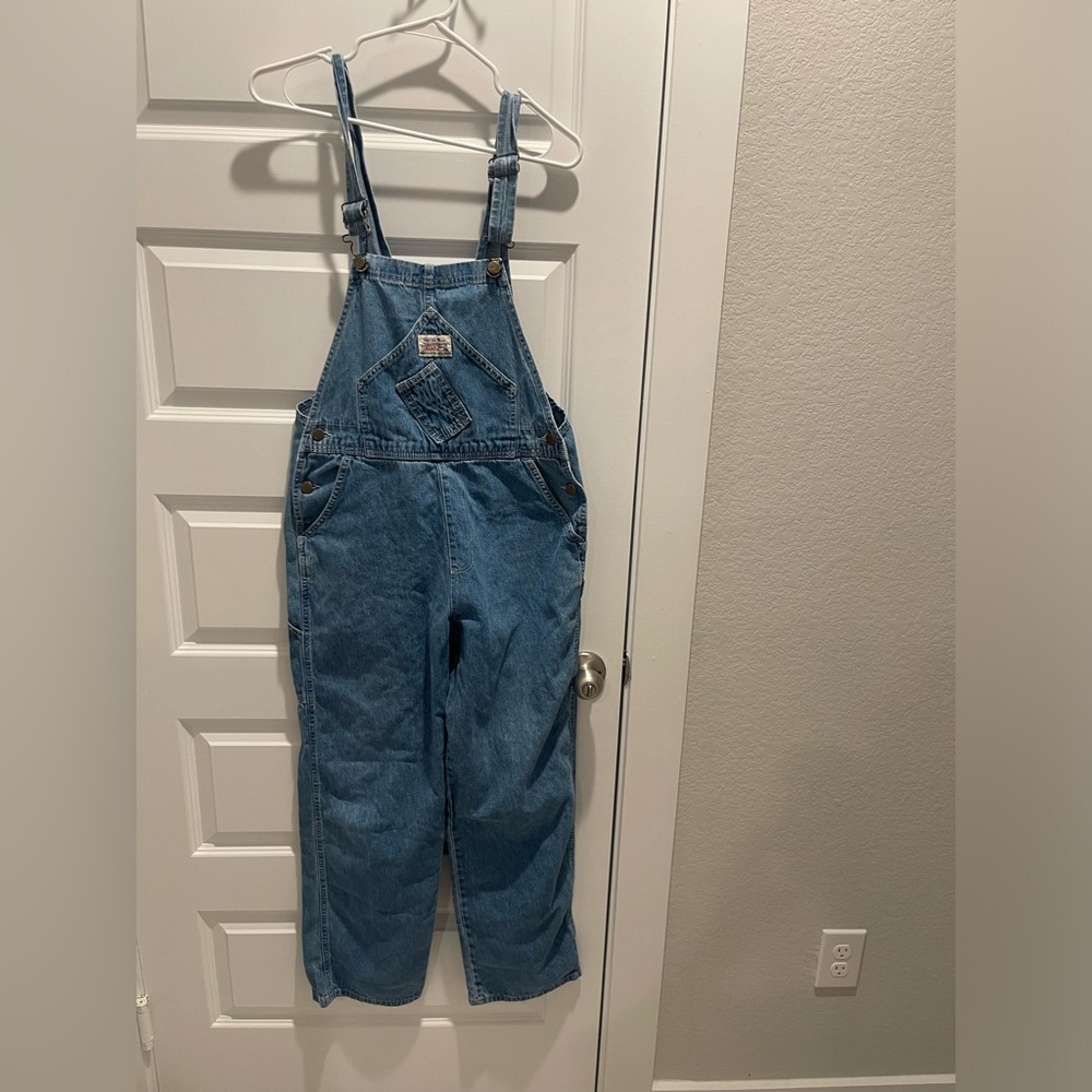 VINTAGE Carter’s Watch The Wear union made soft denim Overalls M/L